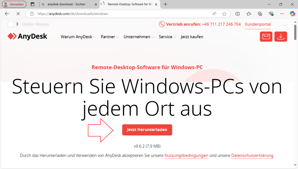 AnyDesk-Homepage
