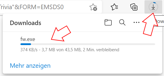 Chrome: Download-Übersicht öffnen